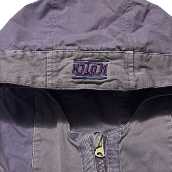 Purple Hooded Scotch & Soda Pullover Anorak Windbreaker Jacket Xl Vintage - Picture 3 of 10